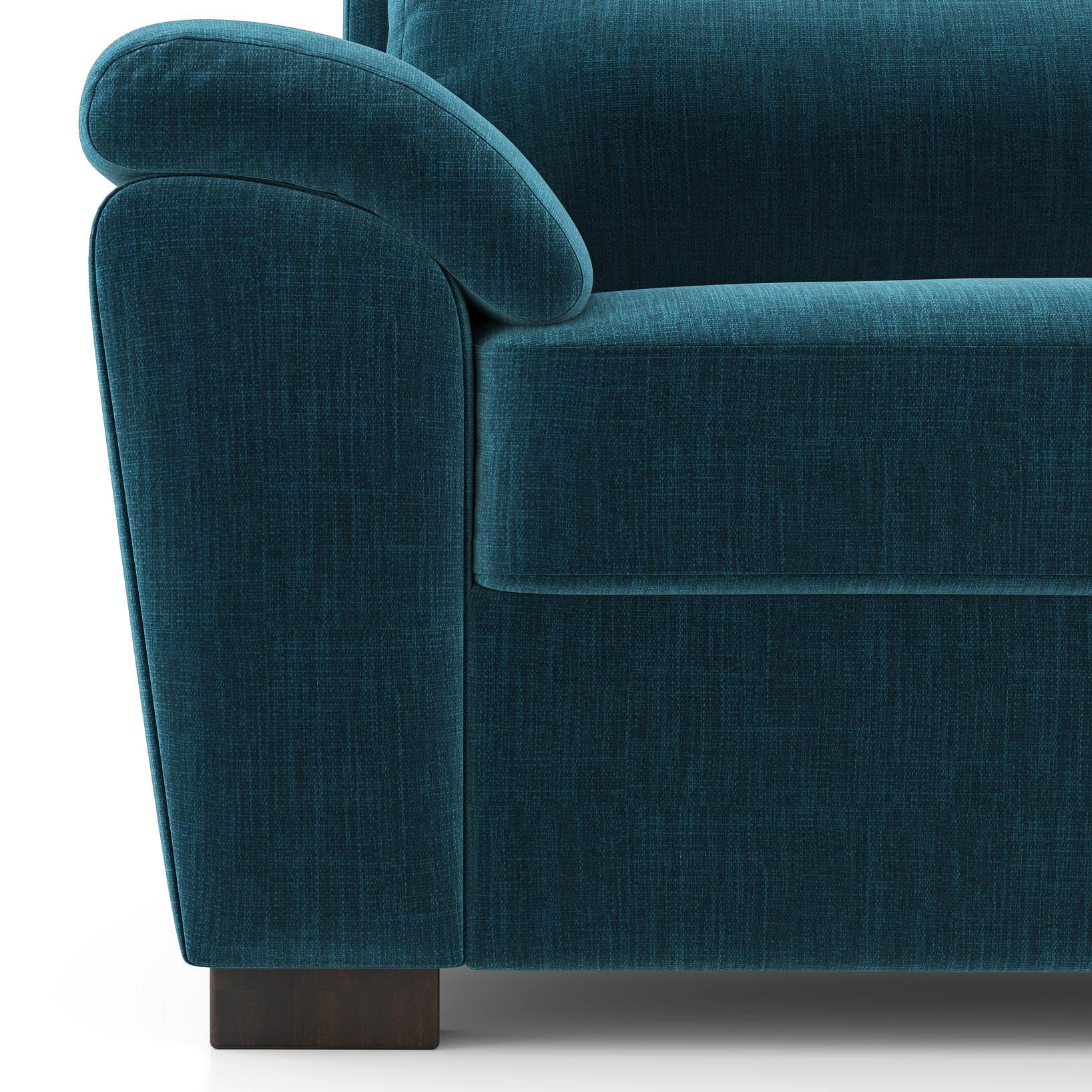 Adelaide Premium 3 Seater Fabric Sofa in Indigo Blue Colour