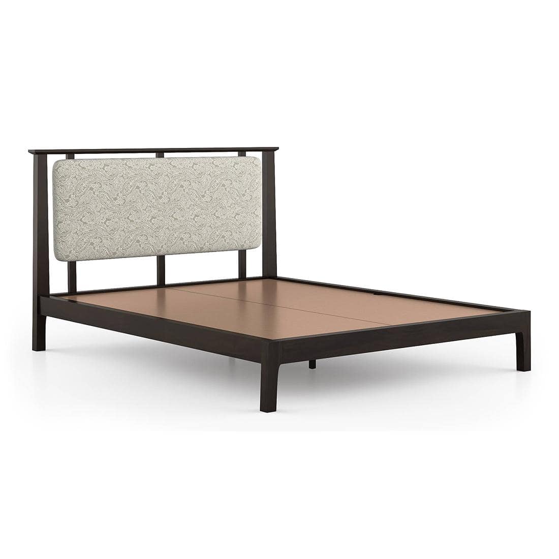 Satori Solid Wood Queen Size Bed In American Walnut Finish