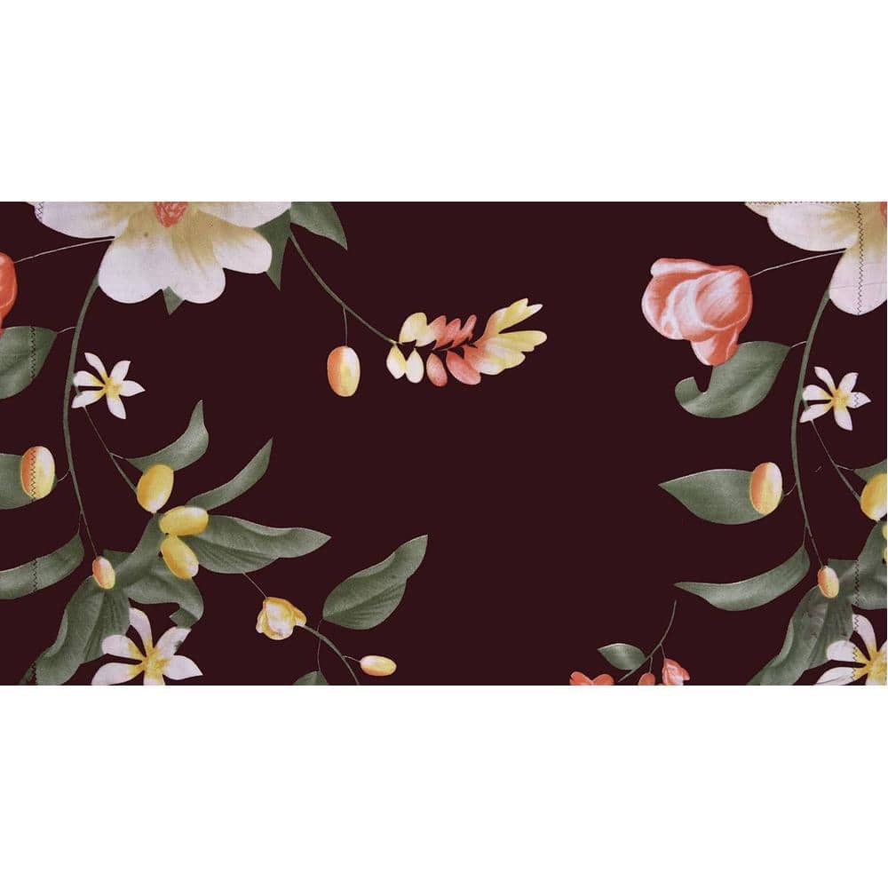 Roman Brown Abstract 180 TC Cotton Double Size Bedsheet with 2 Pillow Covers