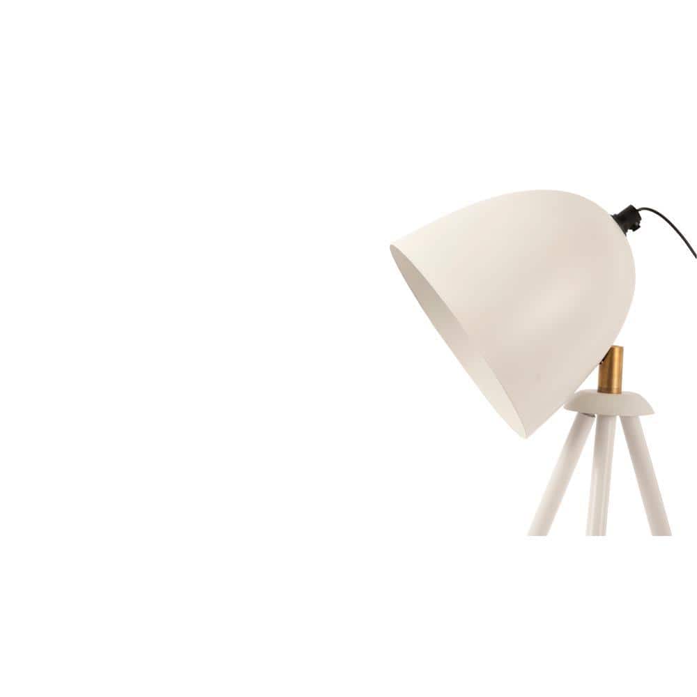Teak Bud Desk Lamp White