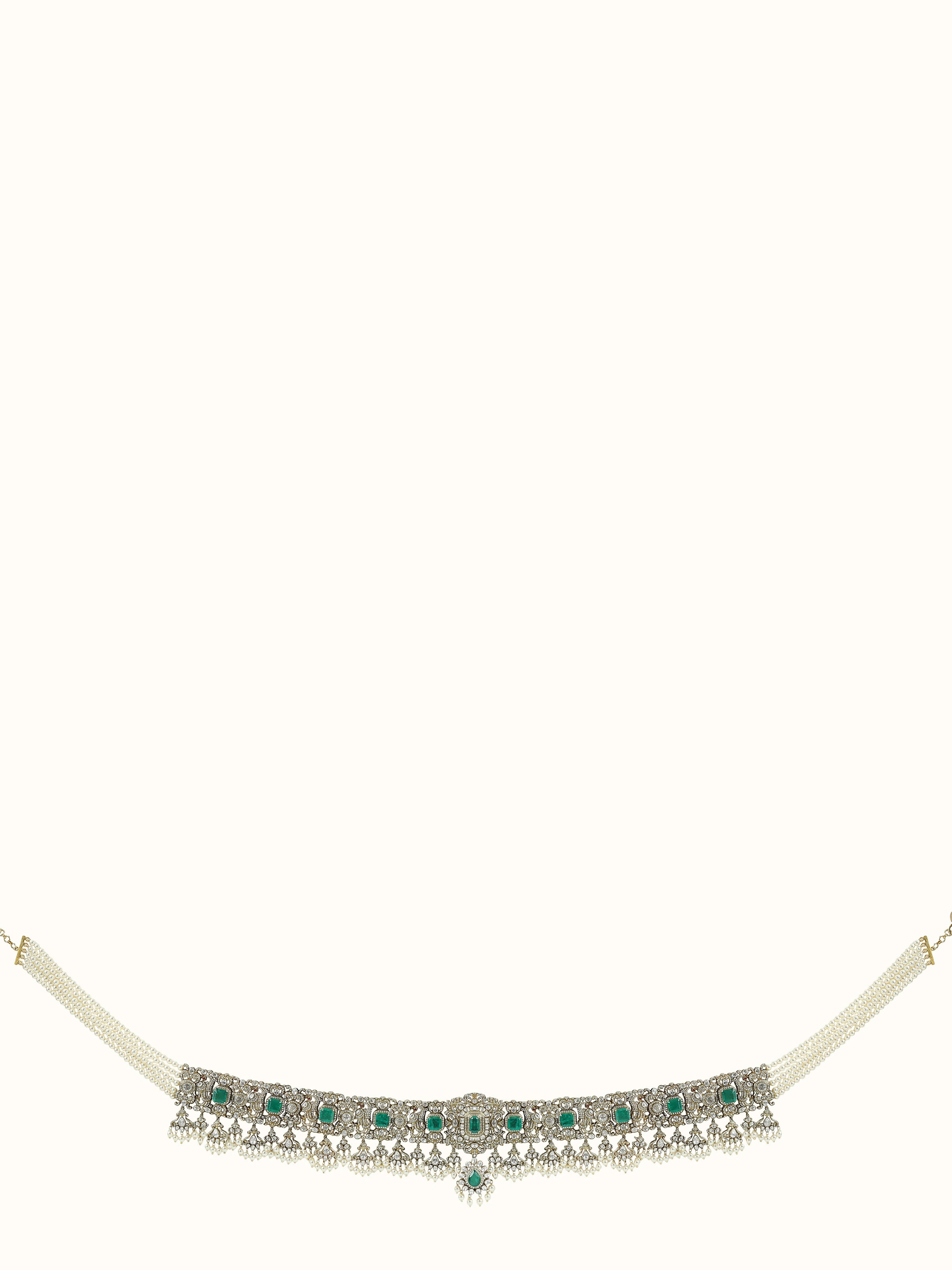 Front view of Ceramic Pendant & Chain