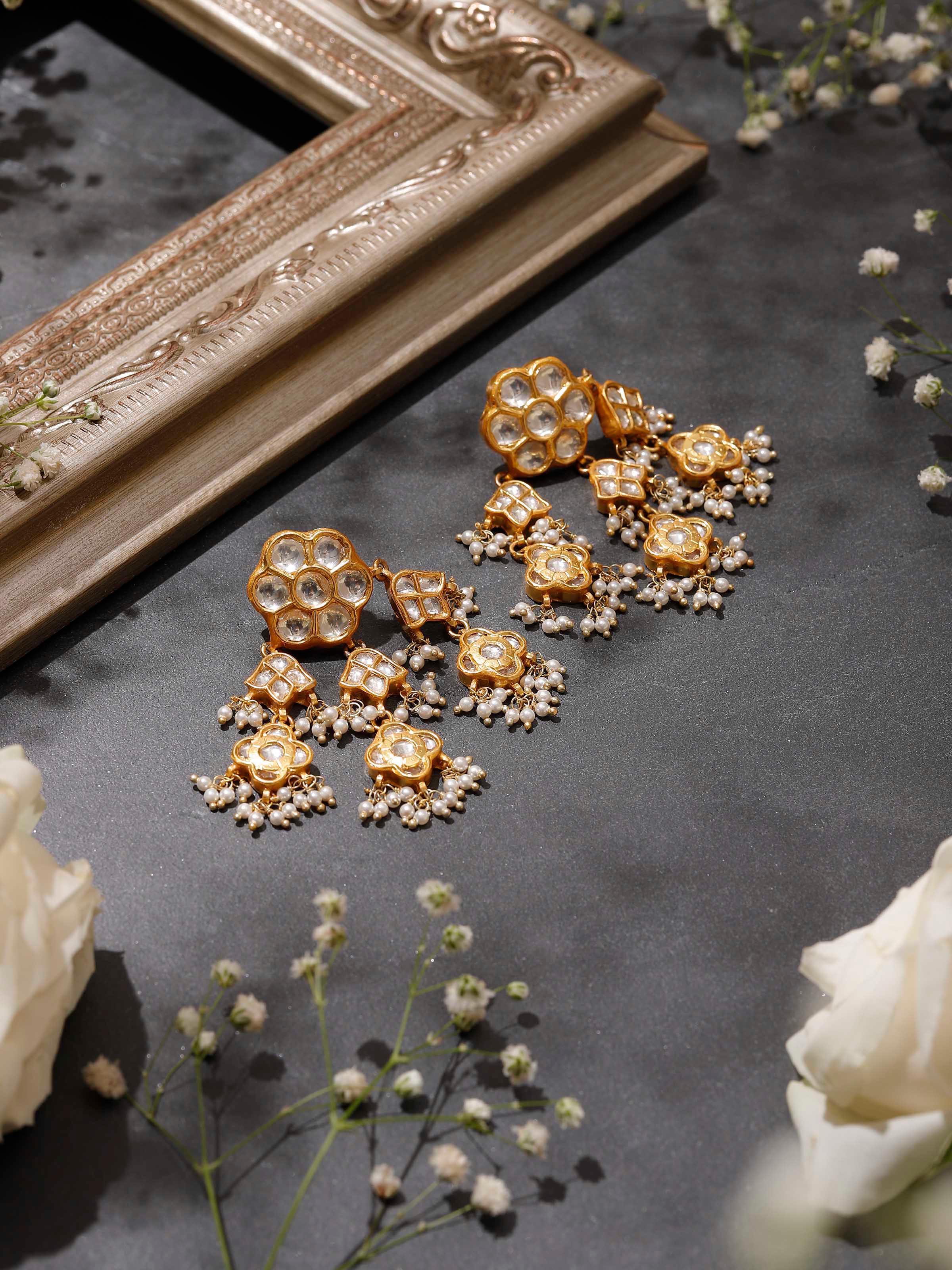 Silver Smithing Drops Earrings