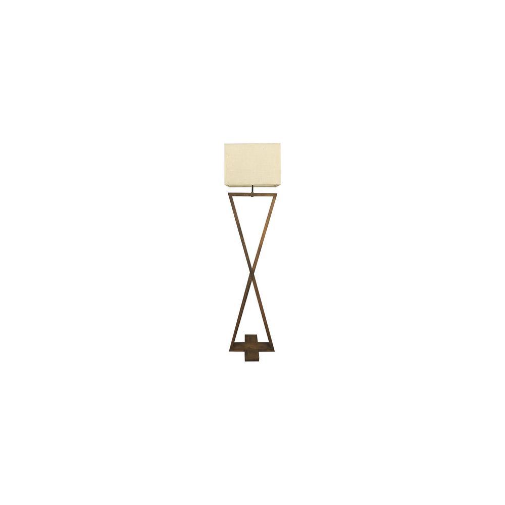 Infinity Beige Jute Floor Lamp with Beige Jute Base