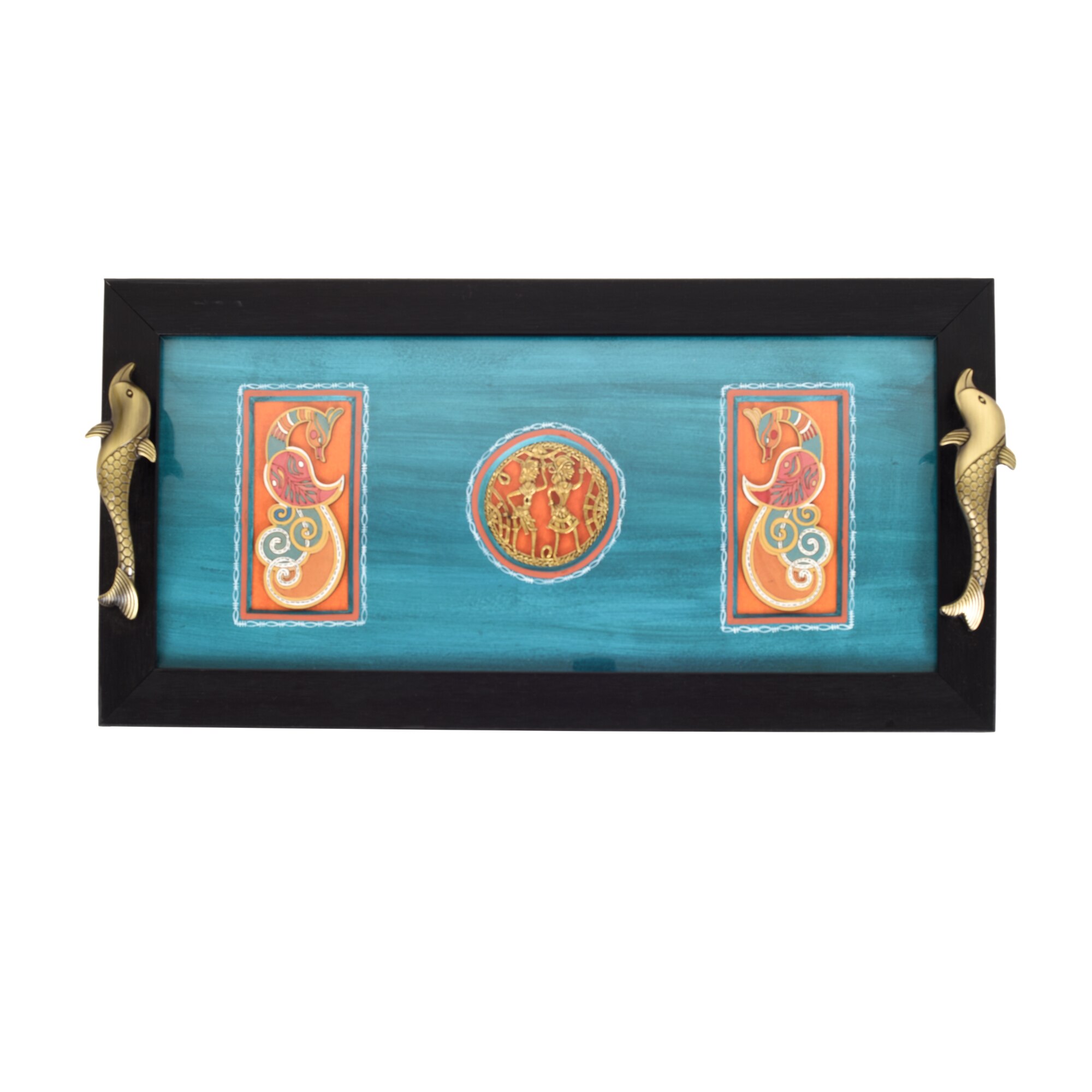 Peacock Elegance Tray