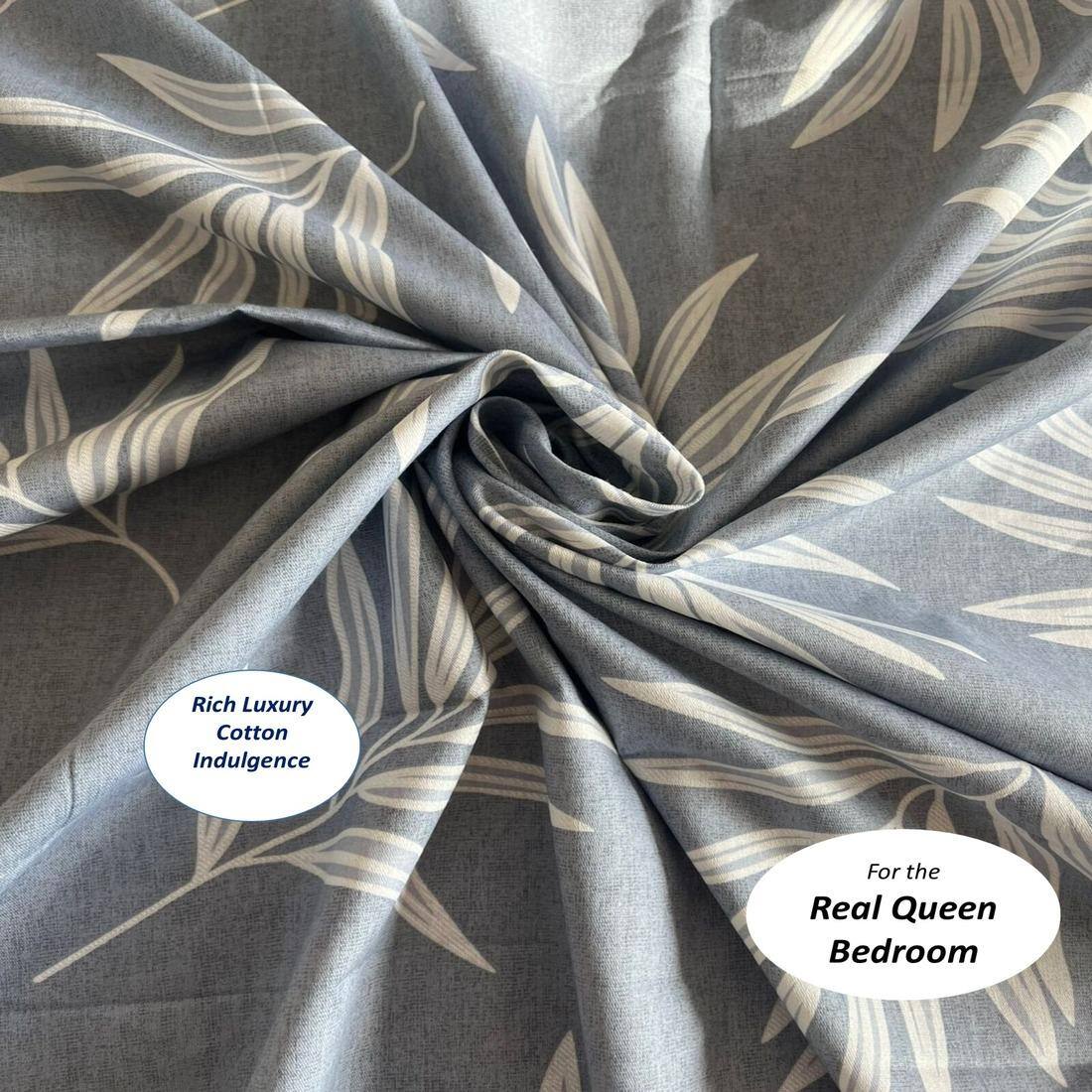 Threads Silky Touch Premium Queen Size Flat Bedsheet 254 x 230 cms