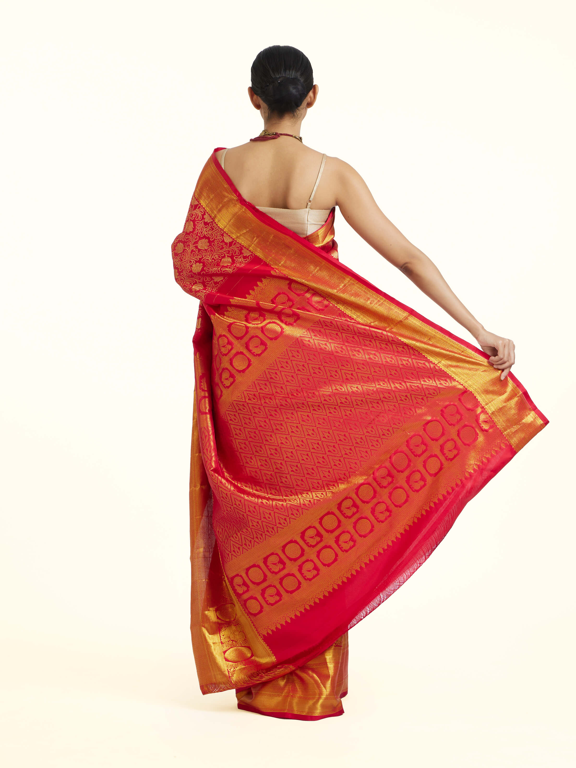 Red Silk Handloom Zari Saree