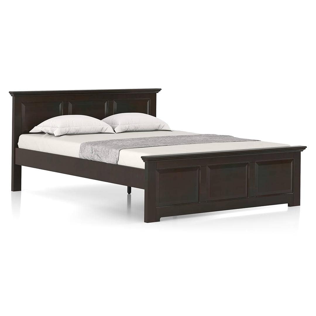 Alexandra King Size Bed Without Storage In American Walnut Finish