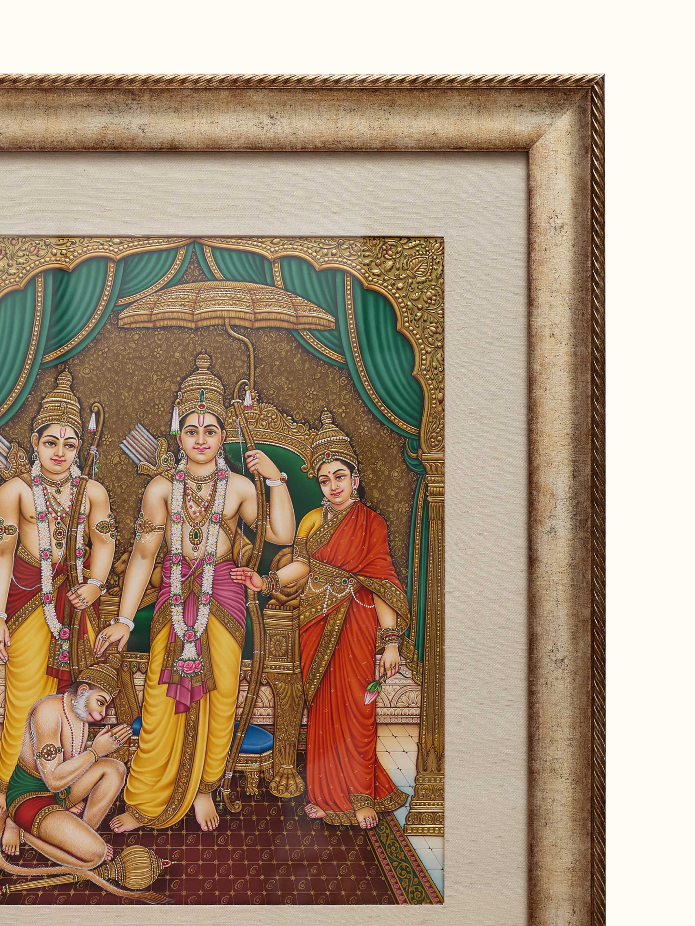 Ram Miniature Real Gold Painting