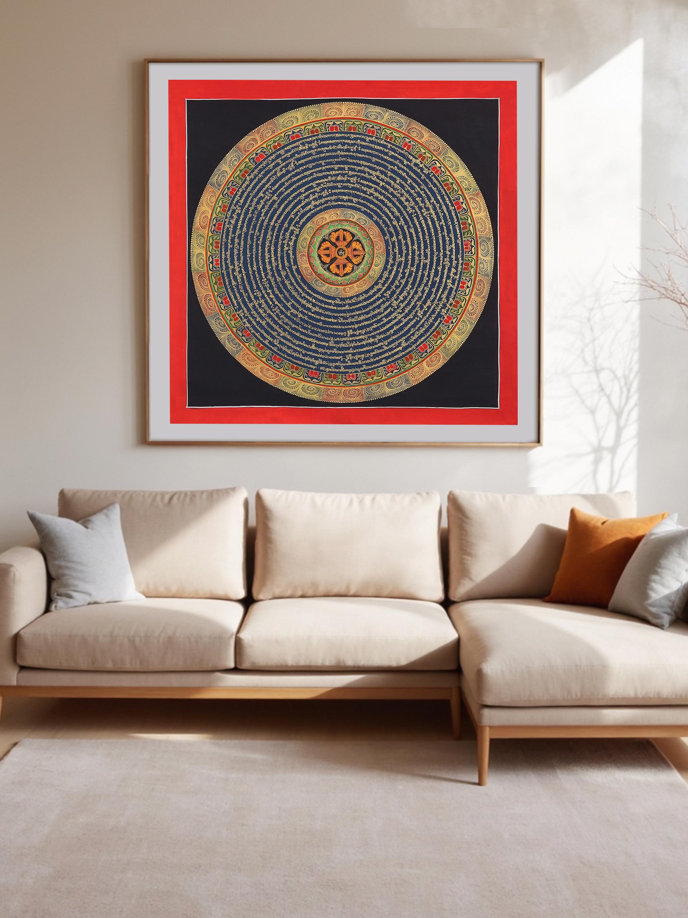Mantra Thangka Painting