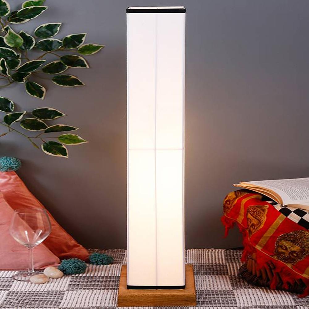 Jacques Multicolour Cotton Shade Floor Lamp