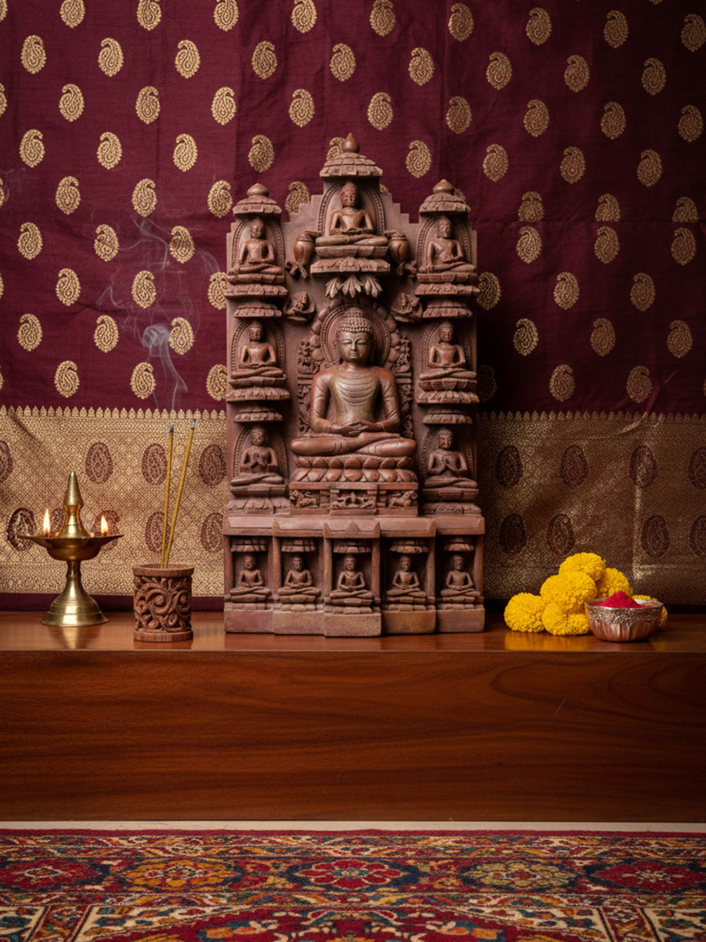 Stone Carved Buddha Idol