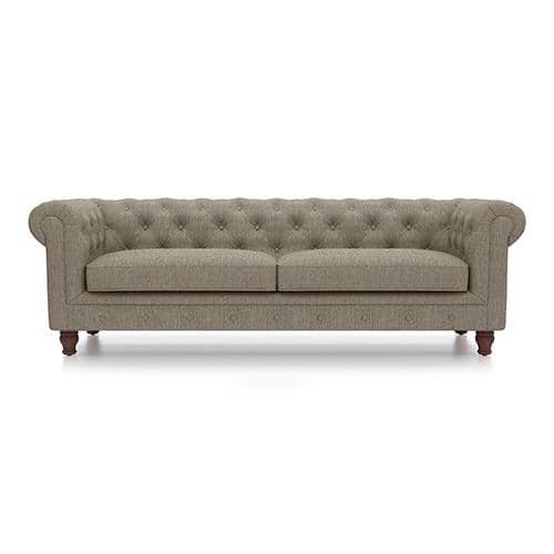 Winchester Premium 3 Seater Fabric Sofa in Mist Brown Colour