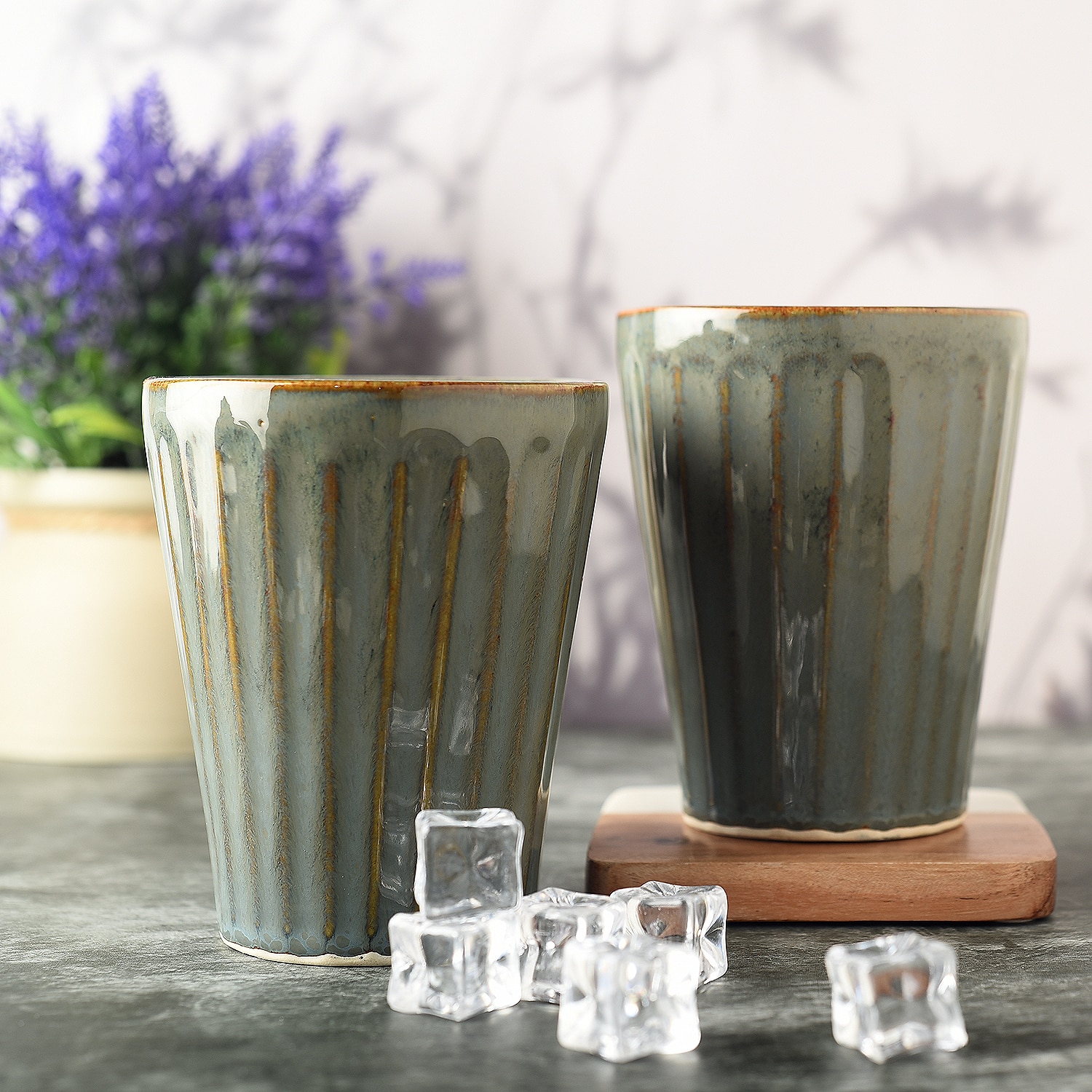 Forest Dew Handcrafted Lassi Glass Set - Simply Soho