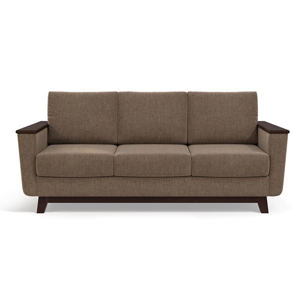 Corby Premium 3 Seater Fabric Sofa in Mist Brown Colour
