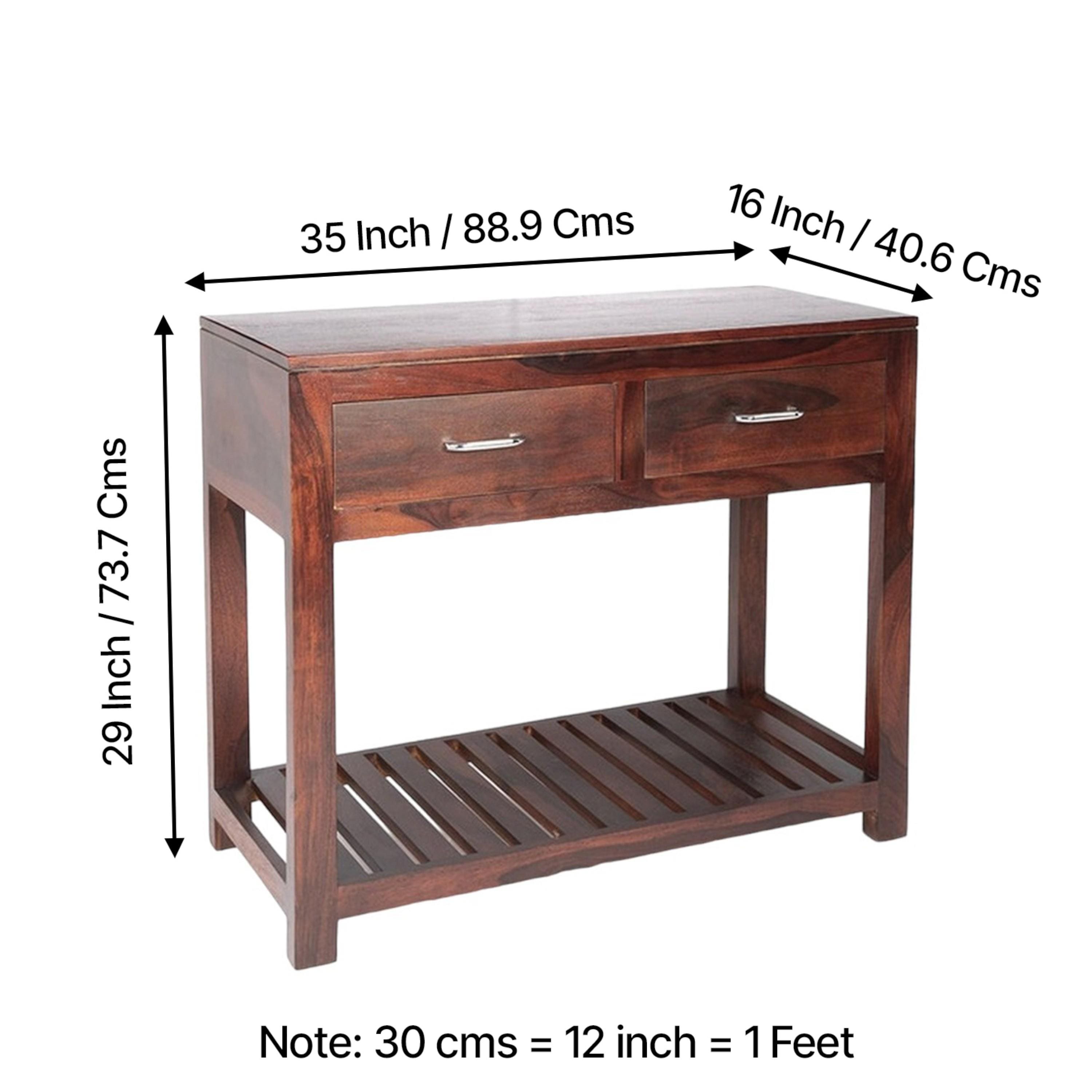 Allen Console Table - Walnut Finish