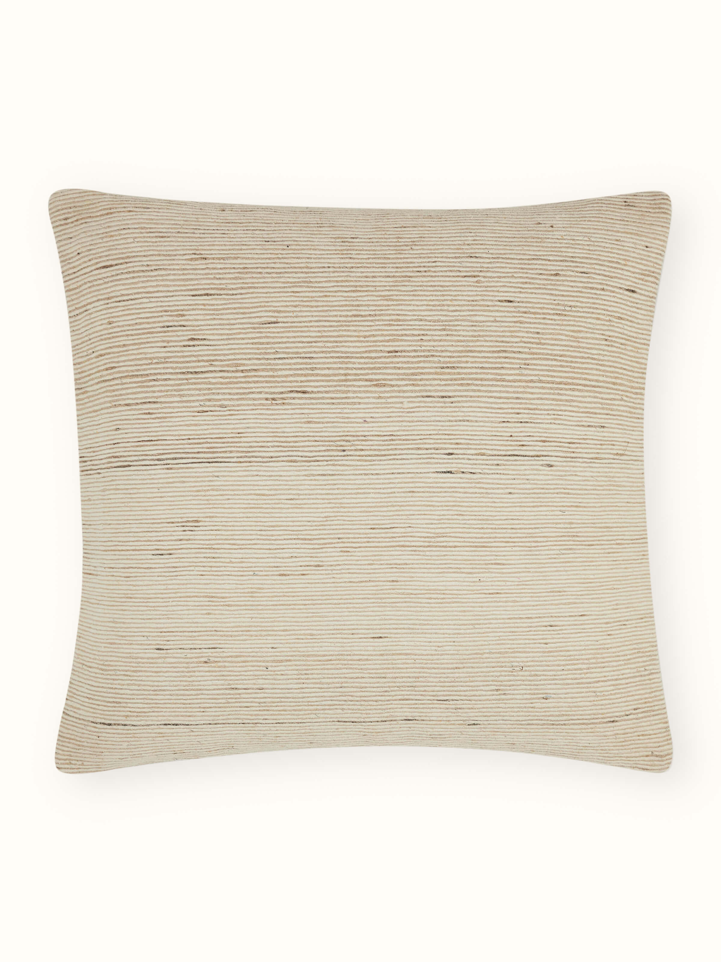 Ujjwal Light Brown Bhagalpur Silk Handloom Cushion Cover