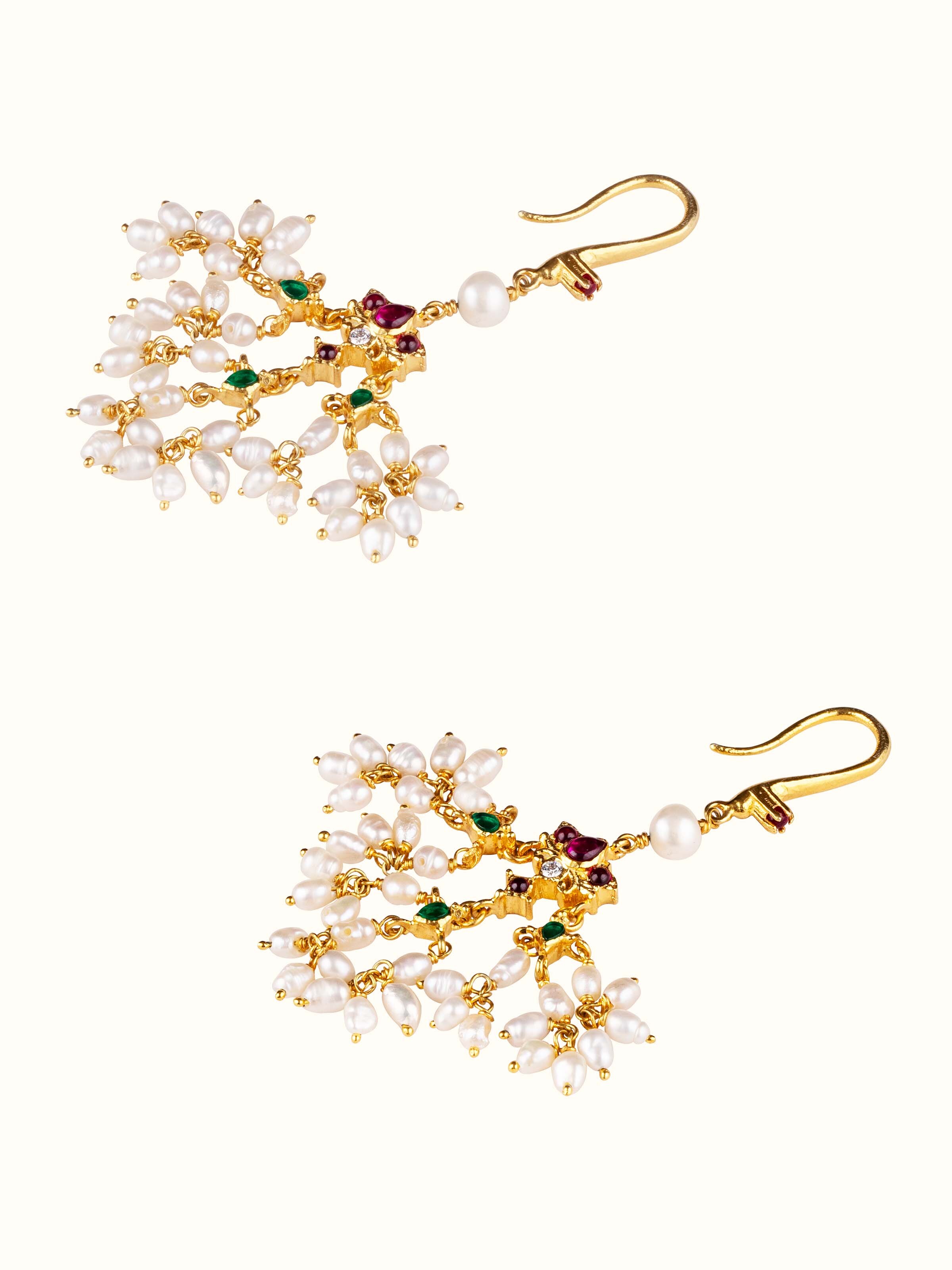 Guttapusalu Silver Drop Earrings