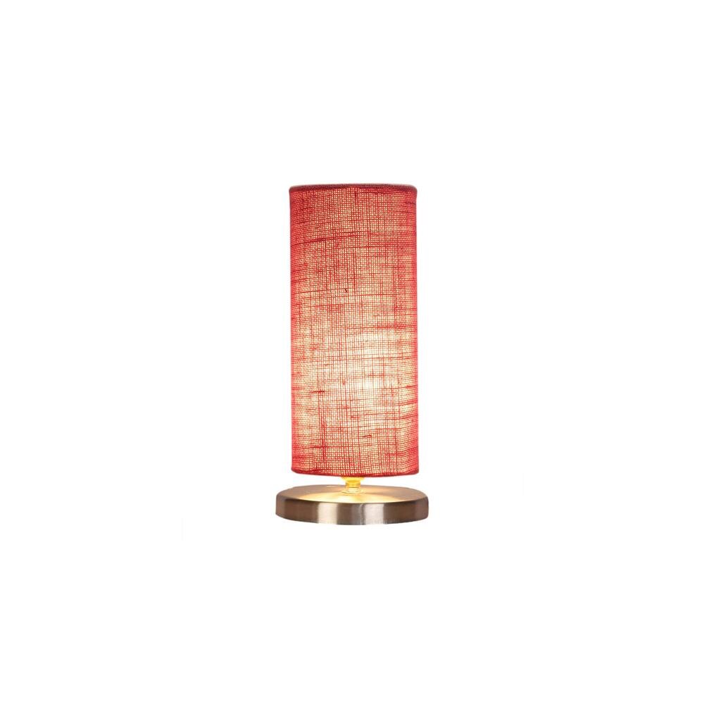 Pink Jute table lamp with Steel Base -10