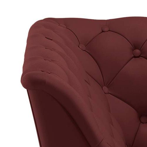 Weston 2 Seater Leather Sofa in Wine Colour