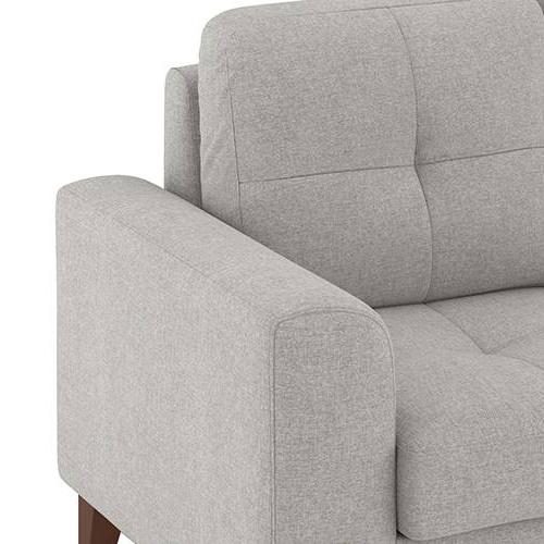 Verona Essential 3 Seater Fabric Sofa in Vapour Grey Colour