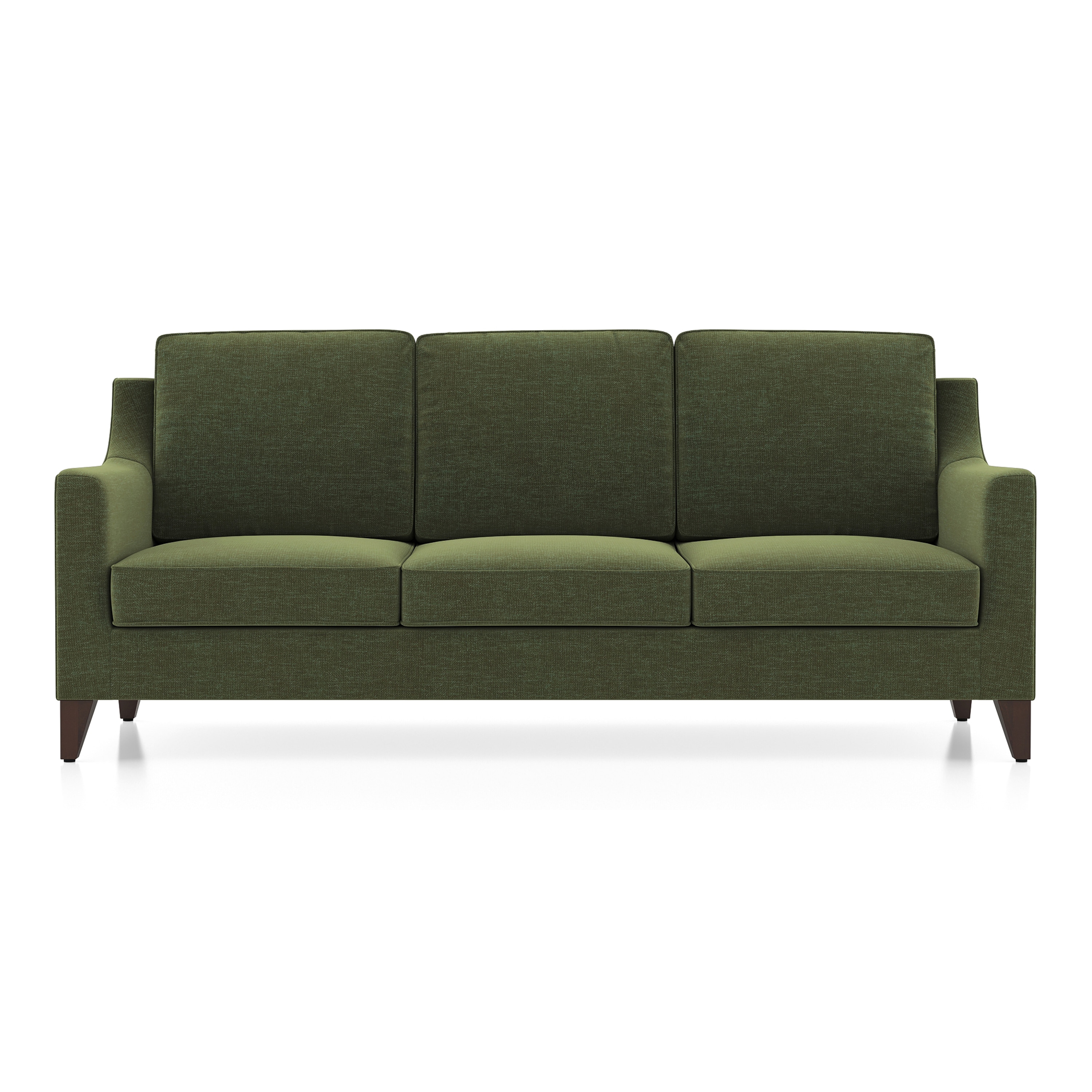 Abbey Sofa (Colour : Moss Green, Cushion : Hard, Seating Capacity : 3 Seater)