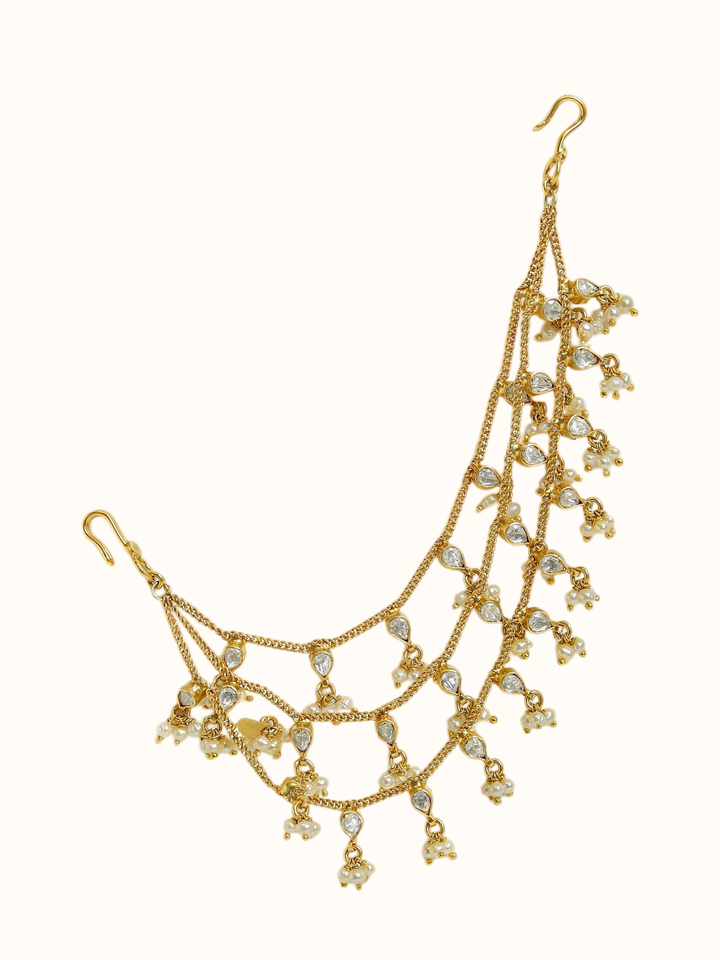 Silver Smithing Gold Plated Ear Chain