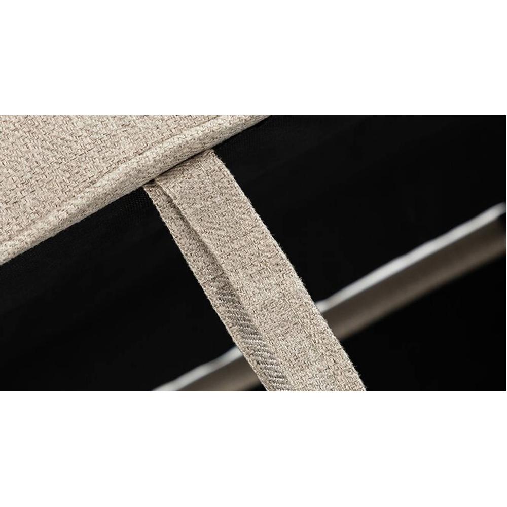 Bali Fabric Chaise Launger in Cream Colour