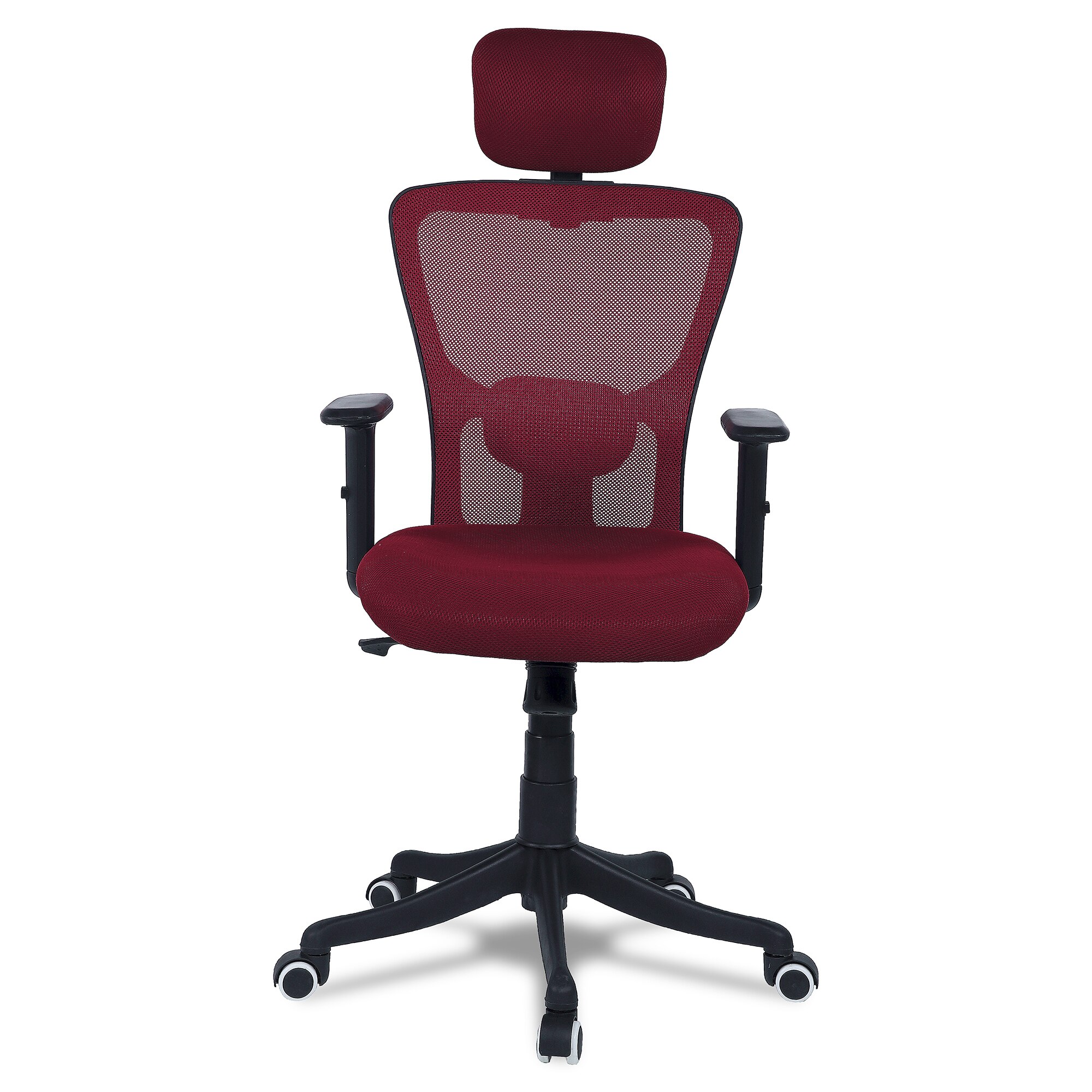 Dreaceo High Back Ergonomic Chair in Maroon Colour