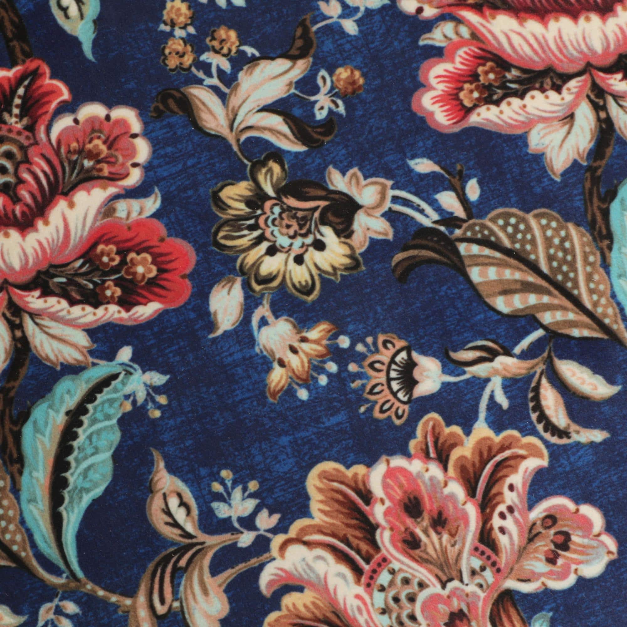 Luna Solid Wood  Ottomon in  Blue Colour