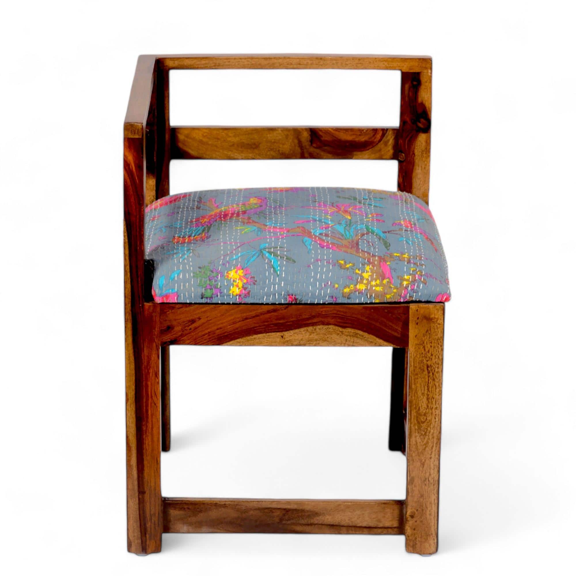 Kingston Sheesham Wood 4 seater Dining Table Set in Teak Finish