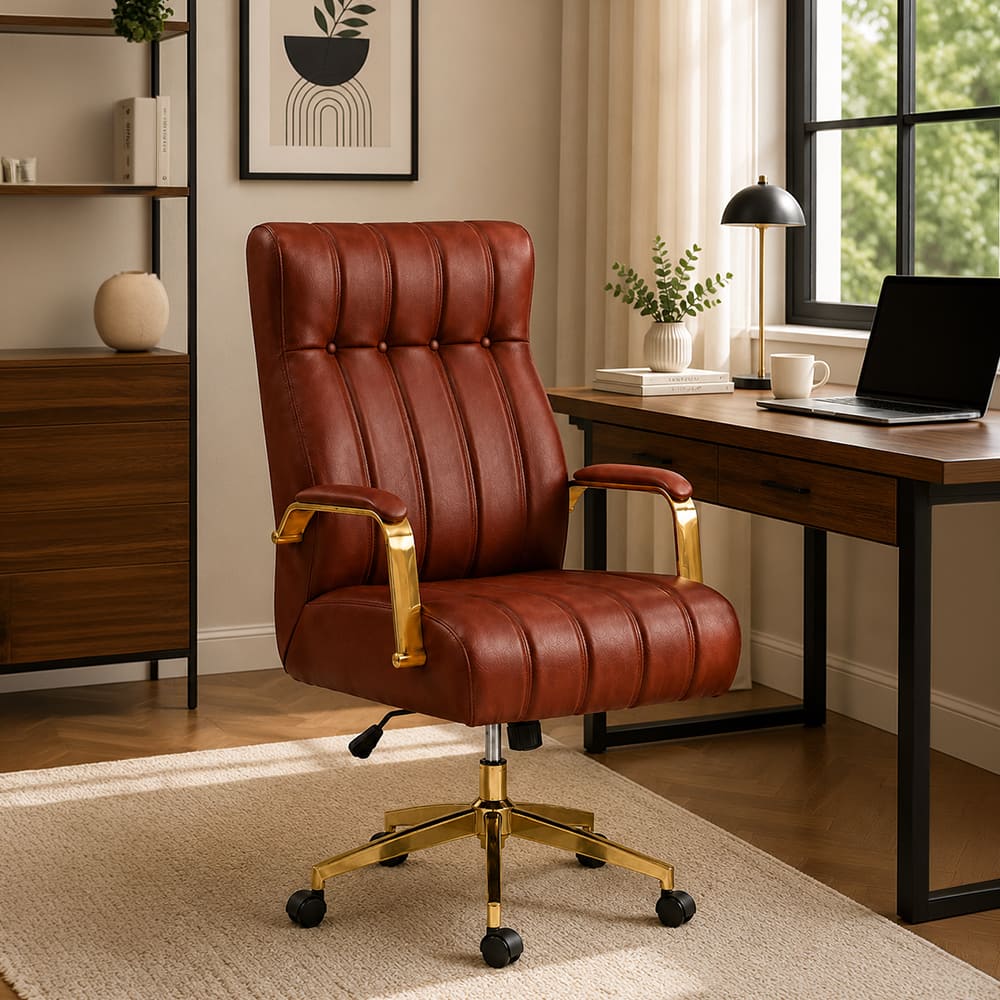 Doe Buck Derrus Premium Brown Executive Office Chair