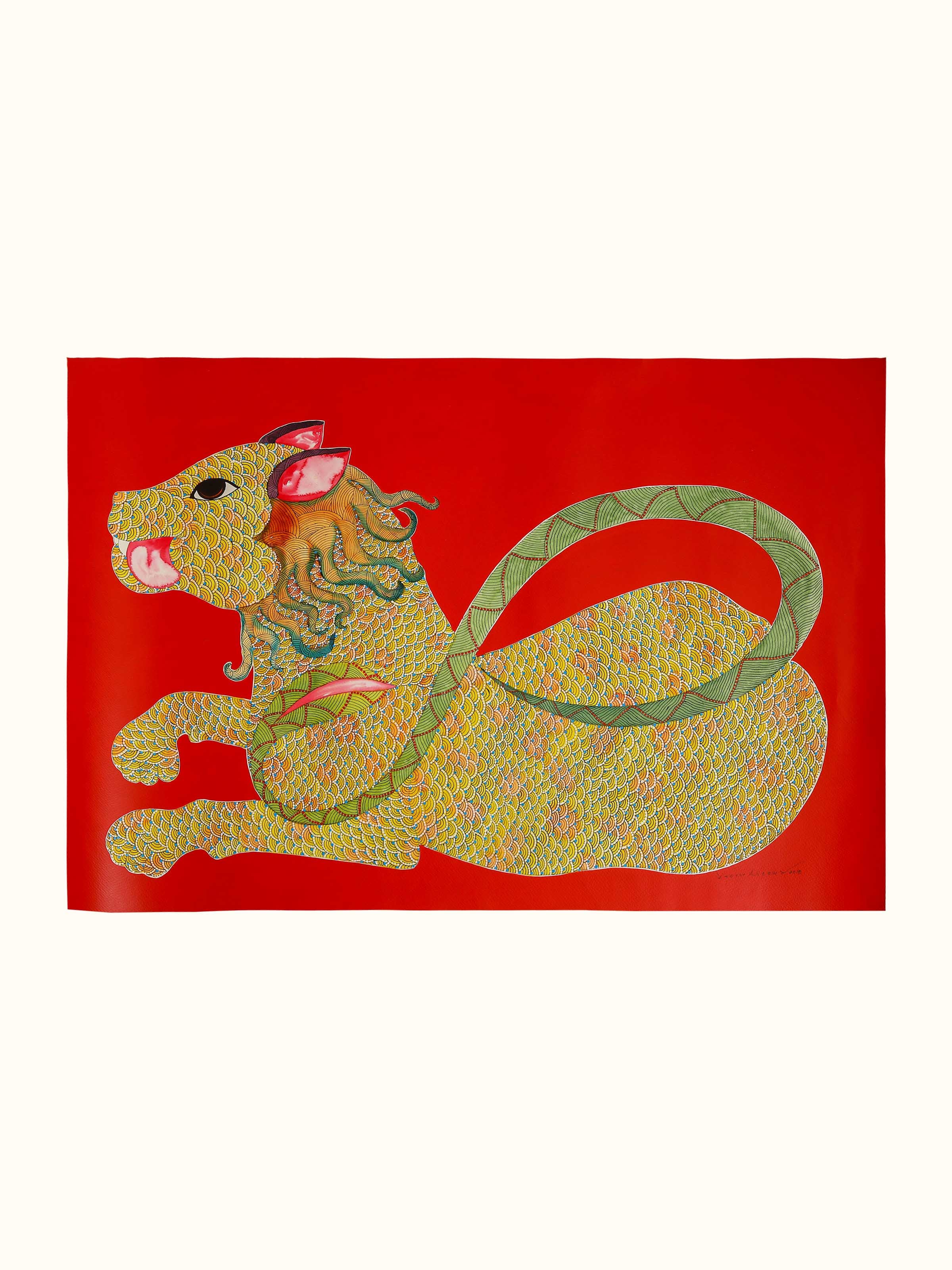 Sabertooth Gond Painting