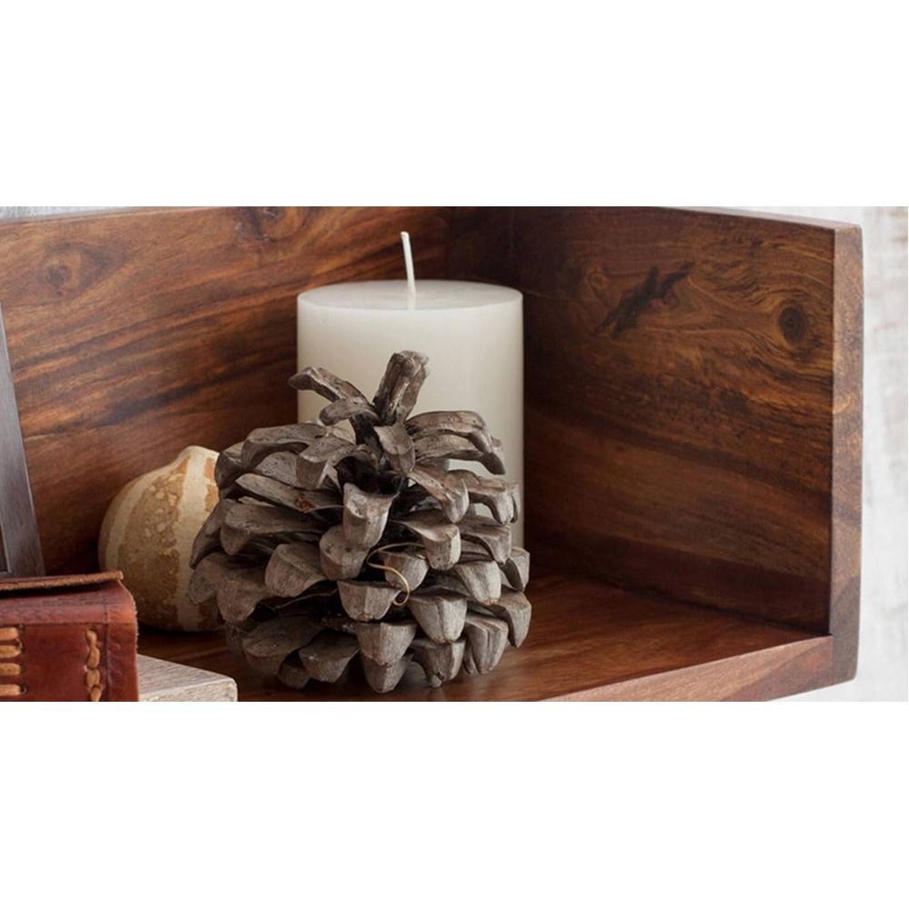 WOODENMOOD Rectangular Wall Rack