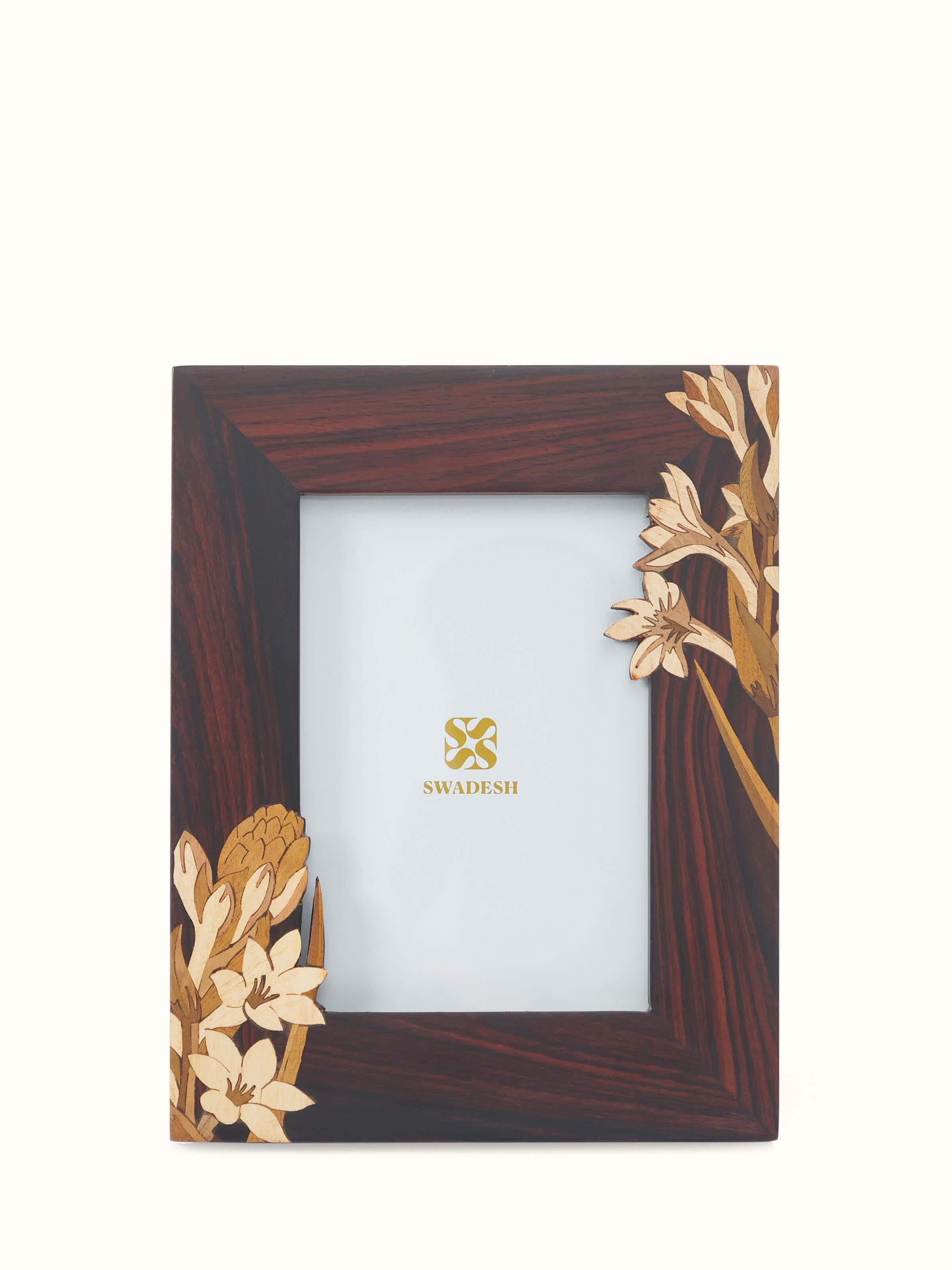 Mysore Rosewood Inlay Photo Frame