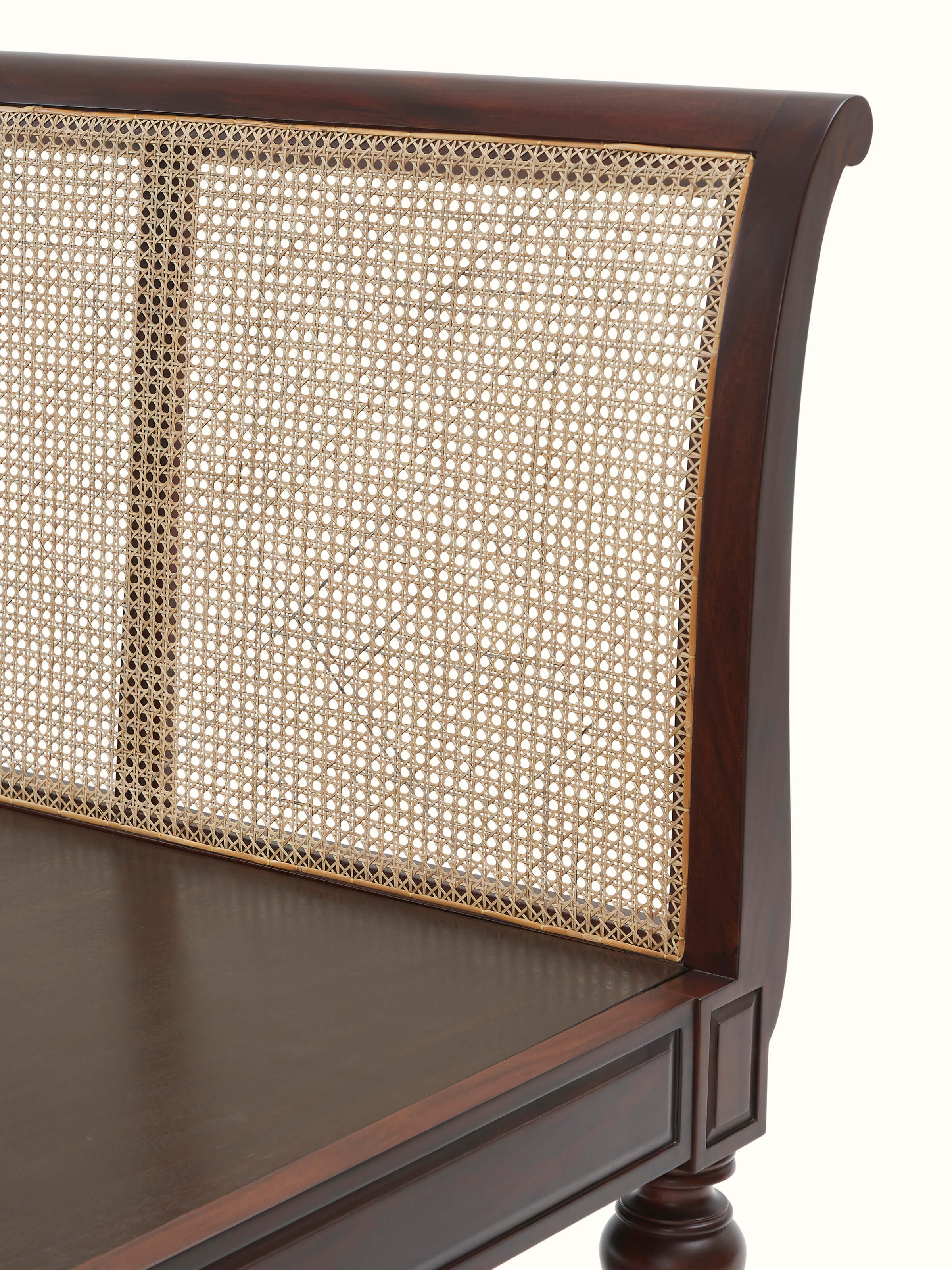 Mahogany Wood King-Size Bed