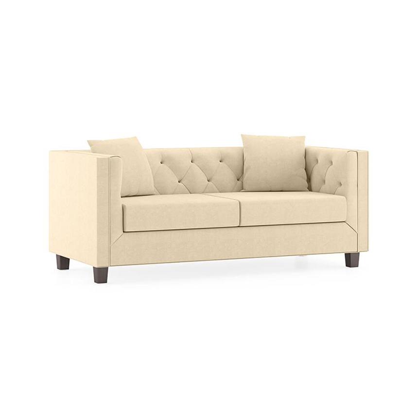 Windsor Premium 2 Seater Fabric Sofa in Birch Beige Colour