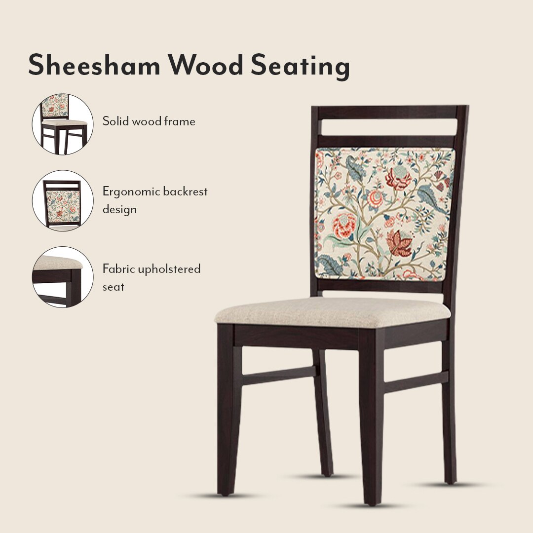 Floyd 6 Seater Dining Table Glass Top With Set Of 6 Alaine Dining Chairs