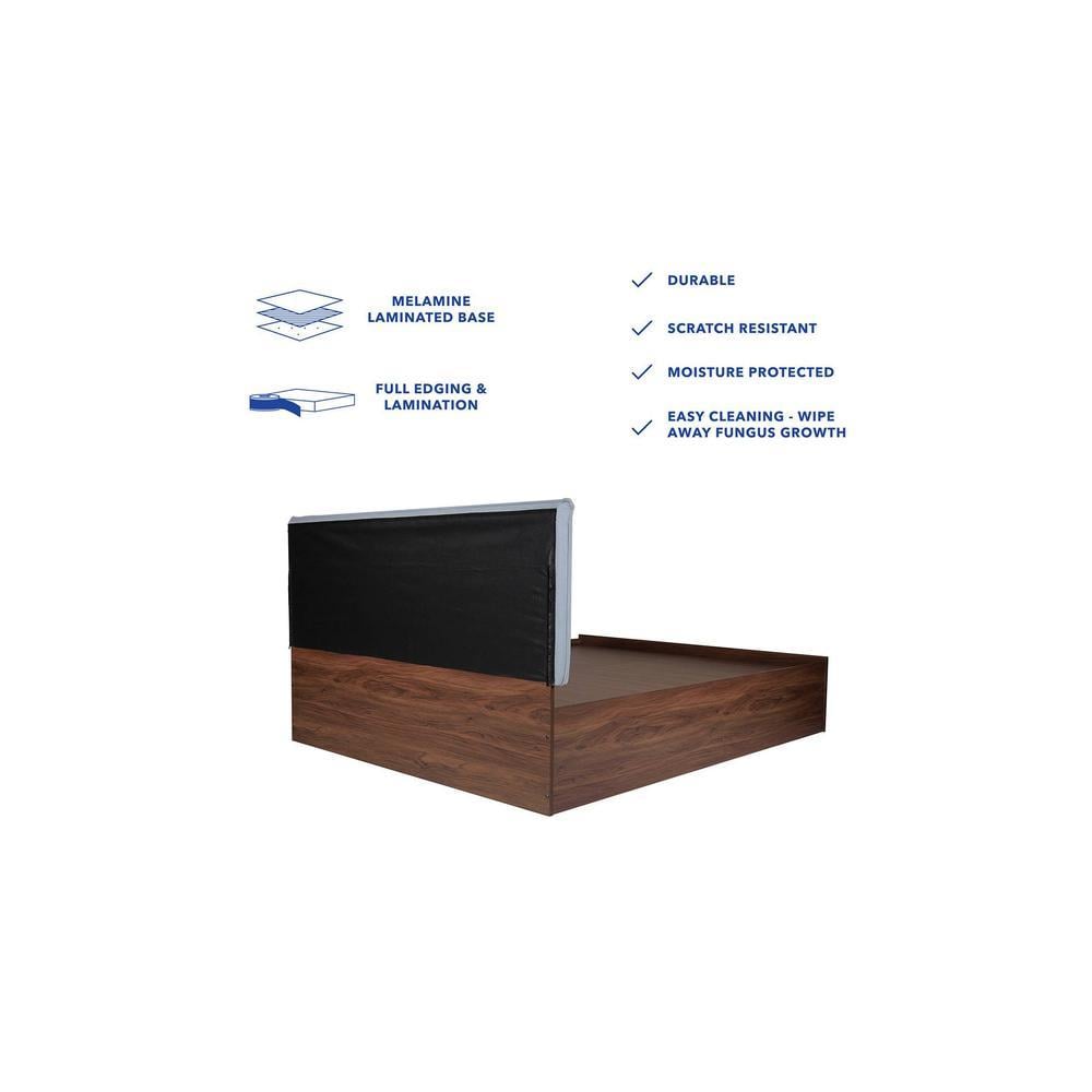 Ananda Bed With Premium Leatherette Fabric And Box Storage Queen Bed