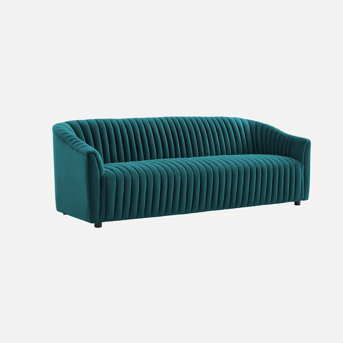 Camro Fabric Sofa (Teal Blue)