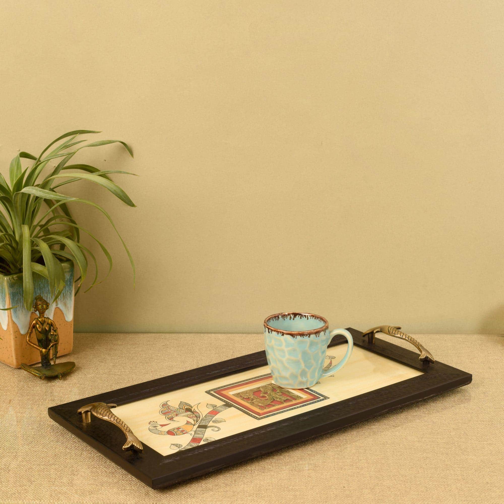 Heritage Blend Madhubani-Dhokra Tray