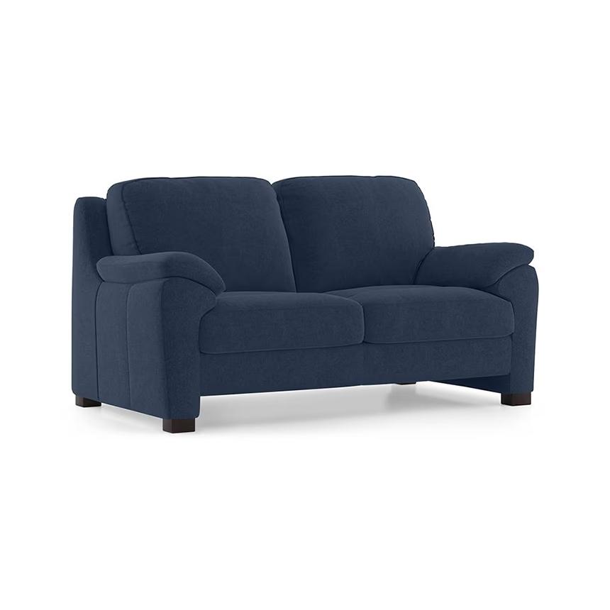 Farina Premium 2 Seater Fabric Sofa in Lapis Blue Colour