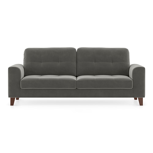 Verona Sofa Set (Colour : Ash Grey Velvet , Seater : 3+1+1)