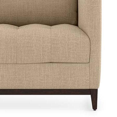 Florence Luxe 1 Seater Fabric Sofa in Sandshell Beige Colour