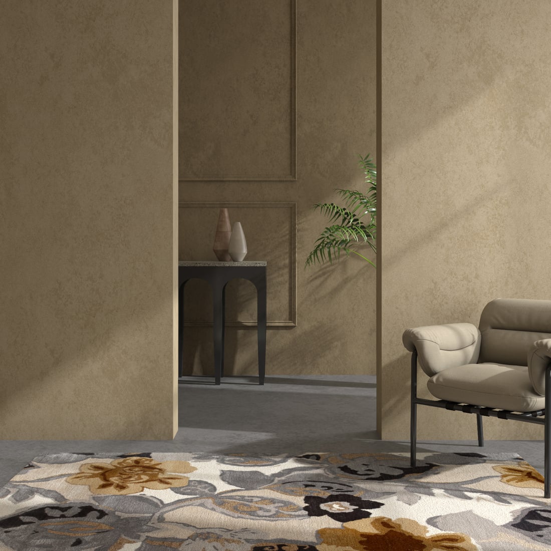 Jaipur Rugs Floral Wool And Viscose 5x8 Feet White And Nickel Hand Tufted Rug Carpet