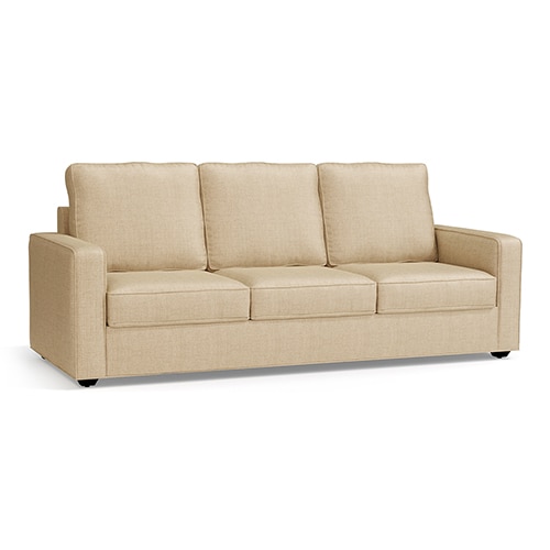 Apollo Compact Sofa Set (Colour : Pearl, Cushion : Soft, Back Type : High Back, Seater : 3+1+1)
