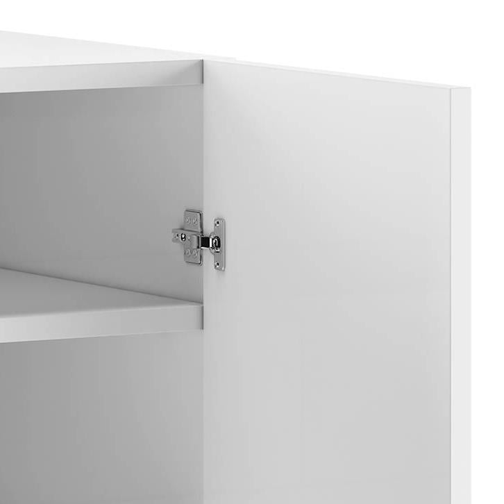 Baltoro 20 Pair Shoe Rack In White Finish