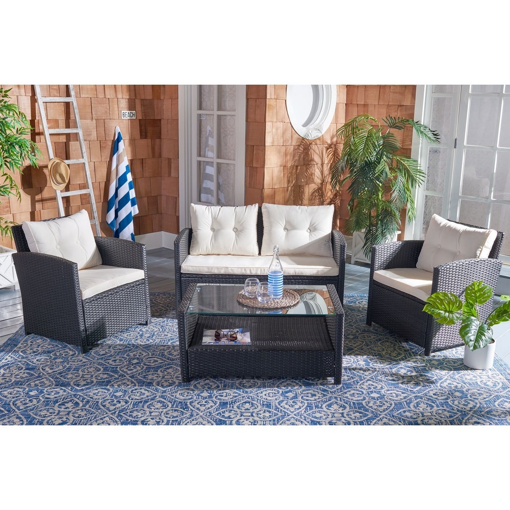 Aspen  Outdoor Set in Black Colour (1 Table & 3 Chairs)