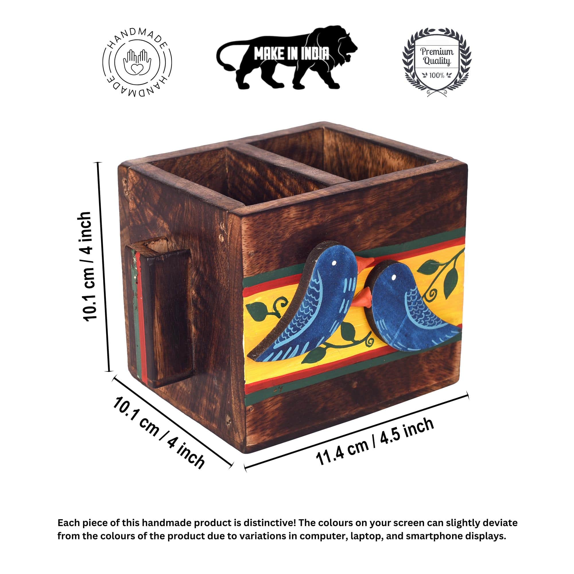 Love Birds Cutlery Holder Small (4.5x4x4)