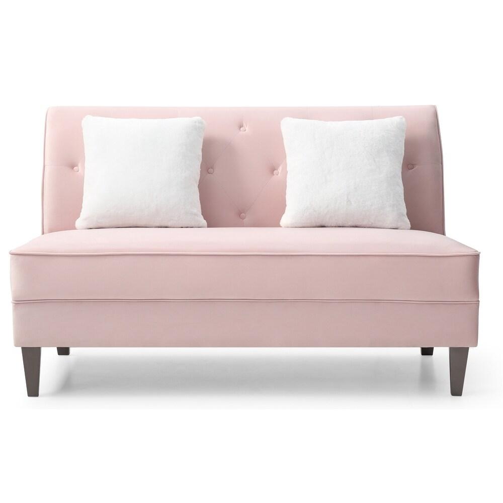 Seltos Fabric Sofa - Pink