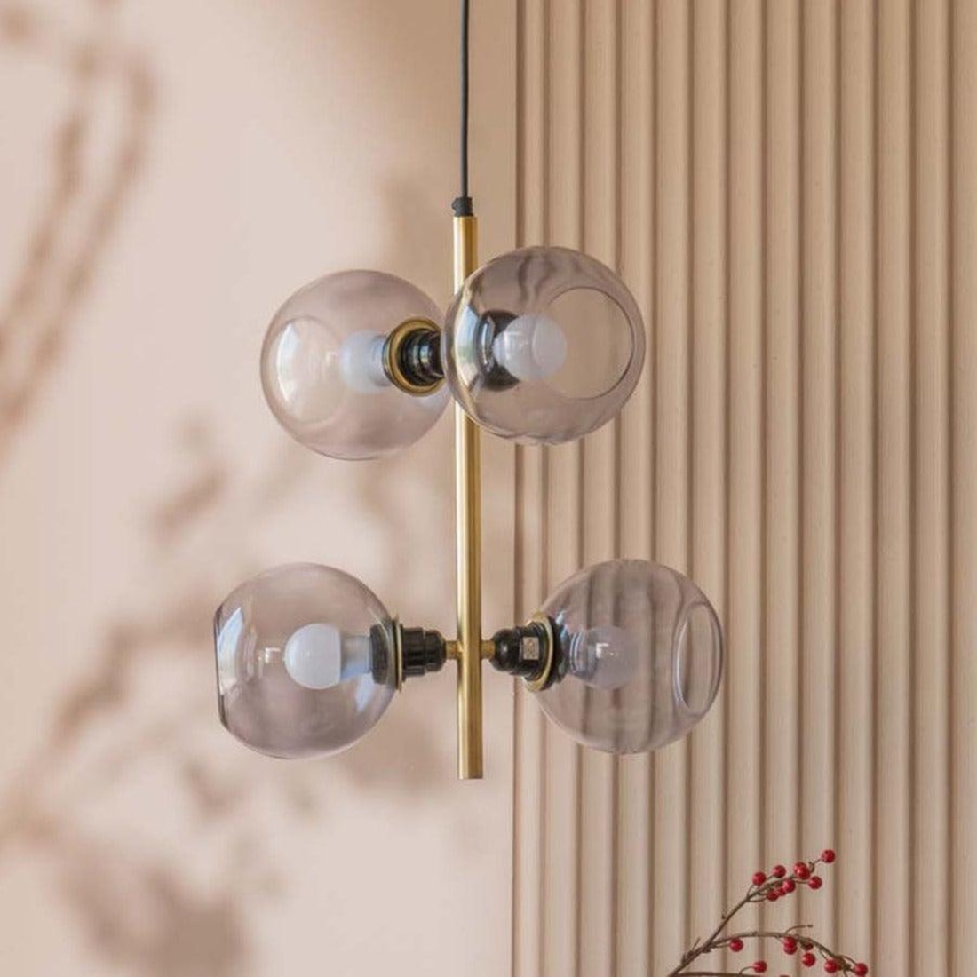 Bayo Cluster of 4 Handcrafted Hanging Lamp